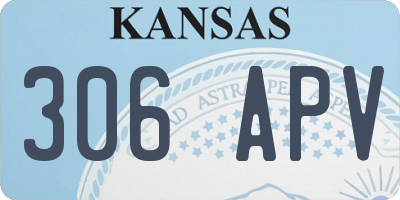 KS license plate 306APV