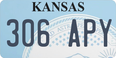 KS license plate 306APY