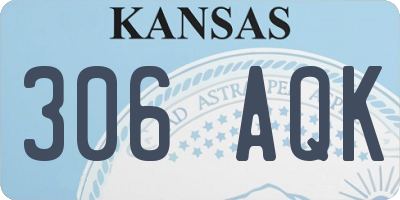 KS license plate 306AQK