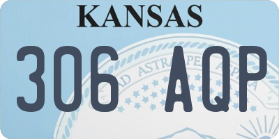 KS license plate 306AQP