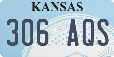 KS license plate 306AQS