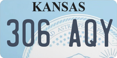 KS license plate 306AQY