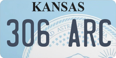 KS license plate 306ARC