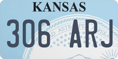 KS license plate 306ARJ