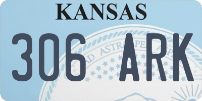KS license plate 306ARK