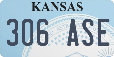 KS license plate 306ASE