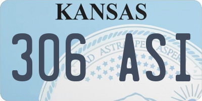 KS license plate 306ASI