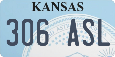 KS license plate 306ASL