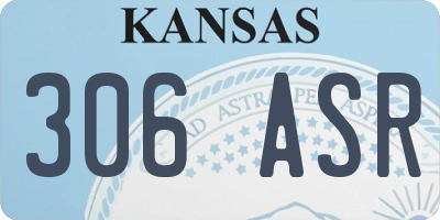 KS license plate 306ASR