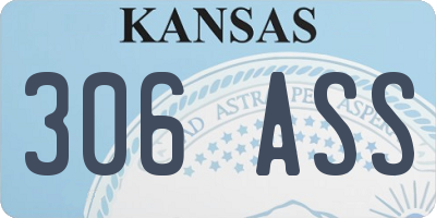 KS license plate 306ASS