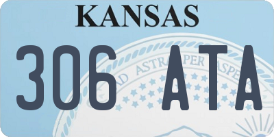 KS license plate 306ATA
