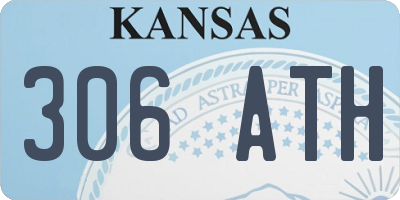 KS license plate 306ATH