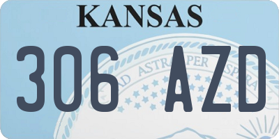 KS license plate 306AZD