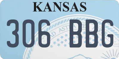KS license plate 306BBG