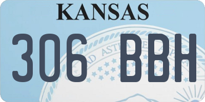 KS license plate 306BBH