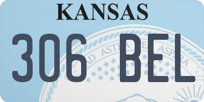 KS license plate 306BEL
