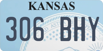 KS license plate 306BHY