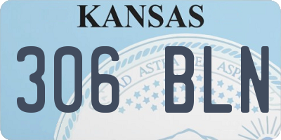 KS license plate 306BLN