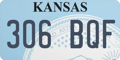 KS license plate 306BQF