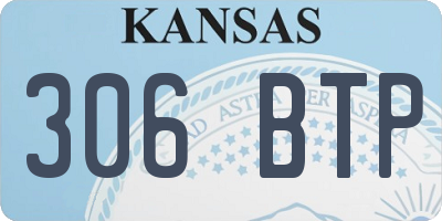 KS license plate 306BTP