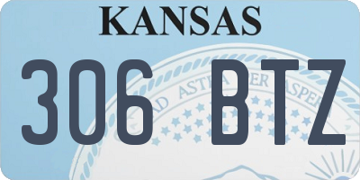 KS license plate 306BTZ