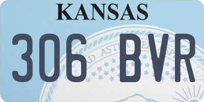 KS license plate 306BVR