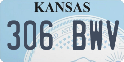 KS license plate 306BWV