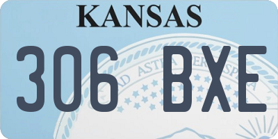 KS license plate 306BXE