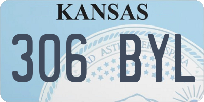 KS license plate 306BYL