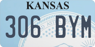 KS license plate 306BYM