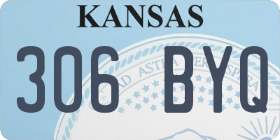 KS license plate 306BYQ