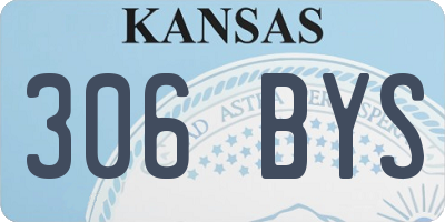 KS license plate 306BYS