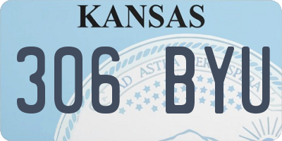 KS license plate 306BYU