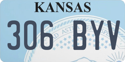 KS license plate 306BYV
