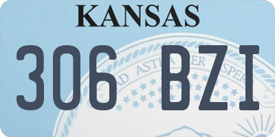 KS license plate 306BZI