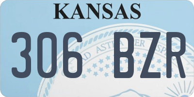 KS license plate 306BZR