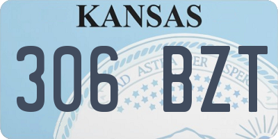 KS license plate 306BZT