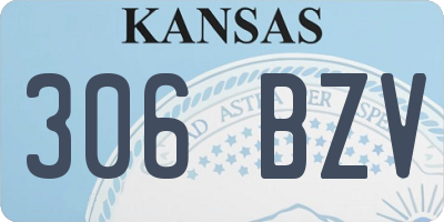 KS license plate 306BZV