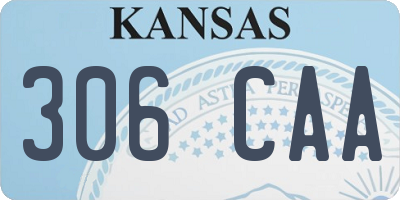 KS license plate 306CAA