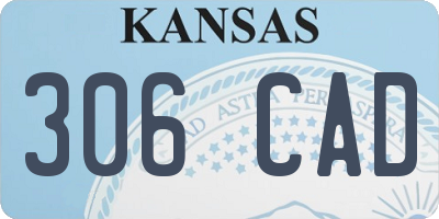 KS license plate 306CAD