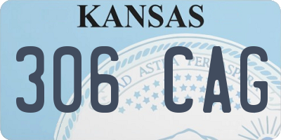 KS license plate 306CAG