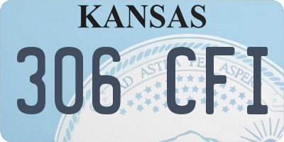KS license plate 306CFI