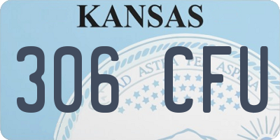 KS license plate 306CFU
