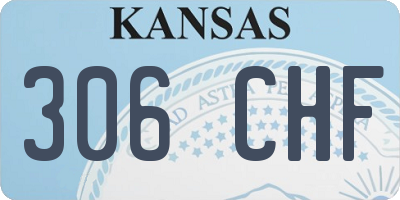 KS license plate 306CHF