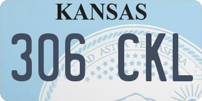 KS license plate 306CKL