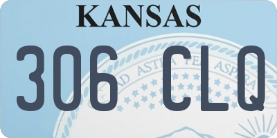 KS license plate 306CLQ