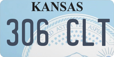 KS license plate 306CLT