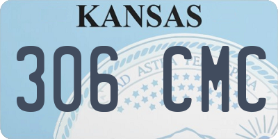 KS license plate 306CMC