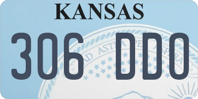 KS license plate 306DDO