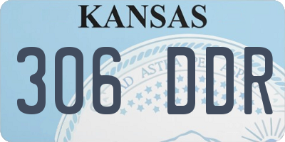 KS license plate 306DDR
